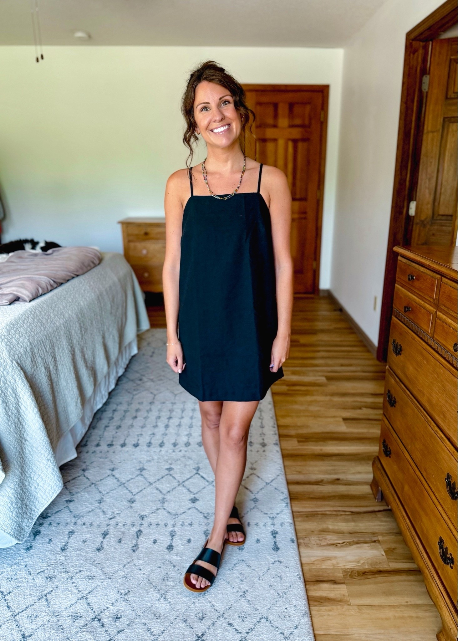 xs petite in my dress and size 6 in my reef sandals

#LTKPetite #LTKgrwm #LTKootd