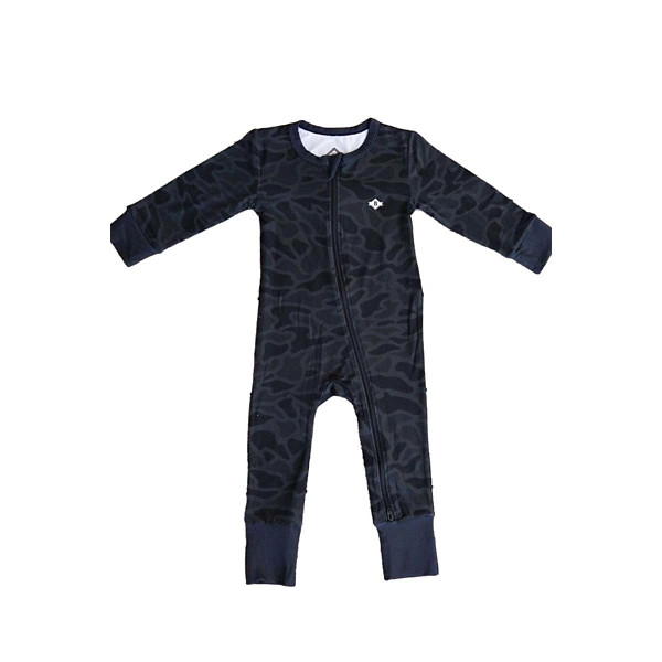 Burlebo Full Zip Convertible Pajamas Baby 0/3 mo. Black Camo | Scheels