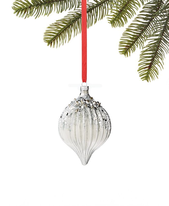 Holiday Lane Crystal Elegance Drop Ornament, Created for Macy's & Reviews - Shop All Holiday - Ho... | Macys (US)