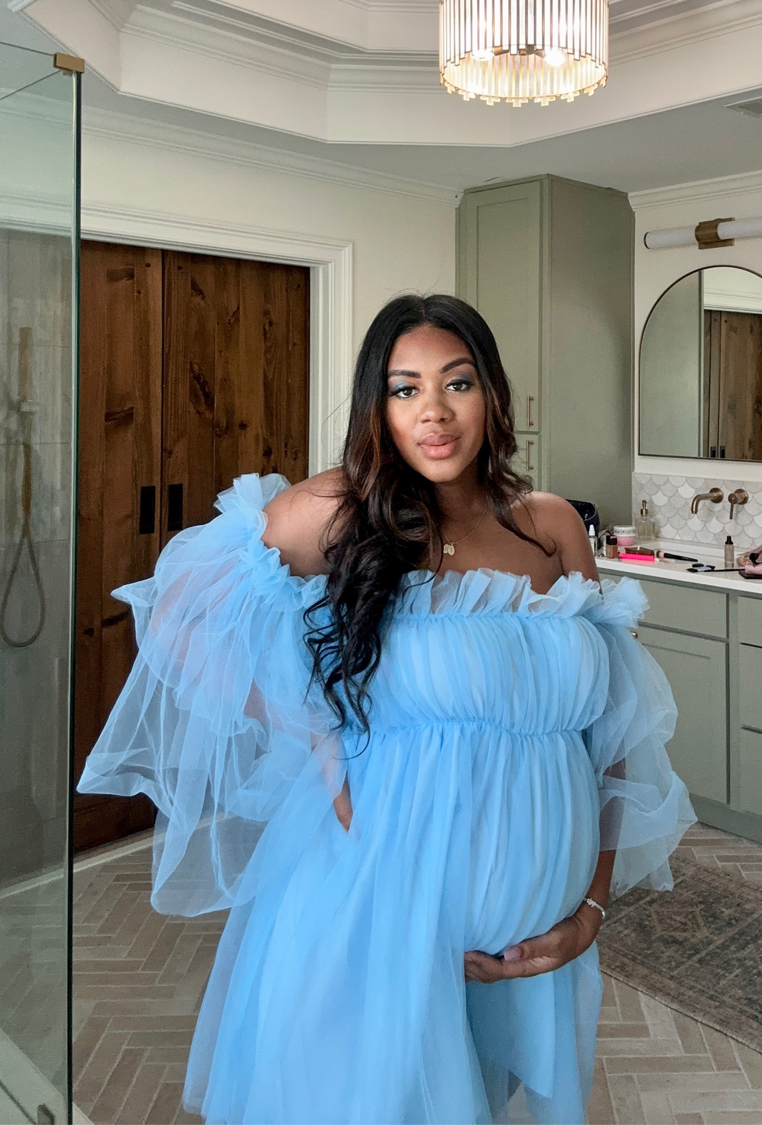 The perfect baby blue tulle dress I wore for my gender reveal! Found on Amazon too! 

#LTKsalealert #LTKFind #LTKbump