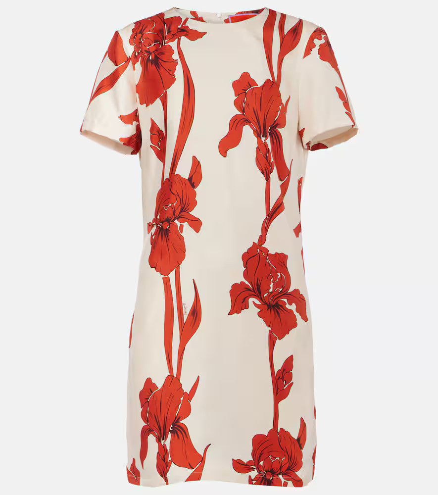 La DoubleJ Floral silk minidress | Mytheresa (US/CA)