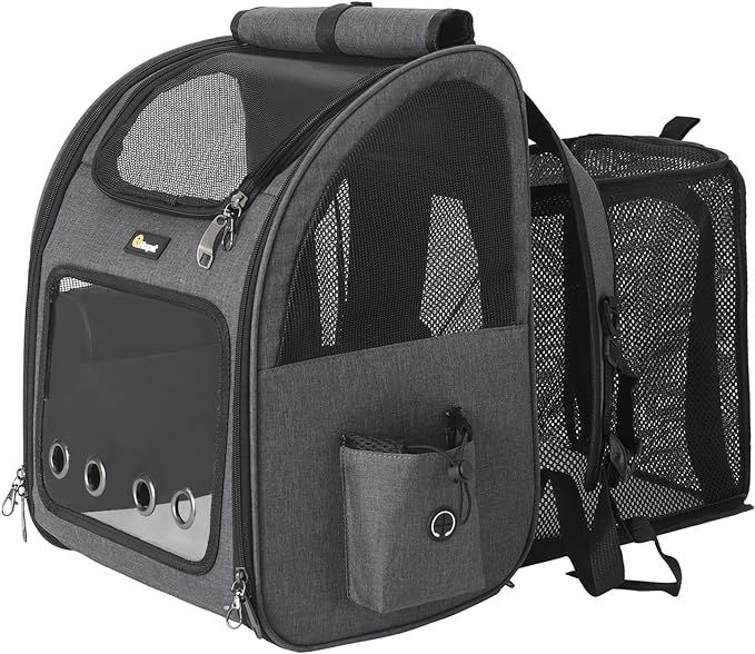HOOPET Cat Backpack Carrier, Small and Medium Dogs and Cats Bags,Expandable Pet Carrier Backpack,... | Amazon (US)