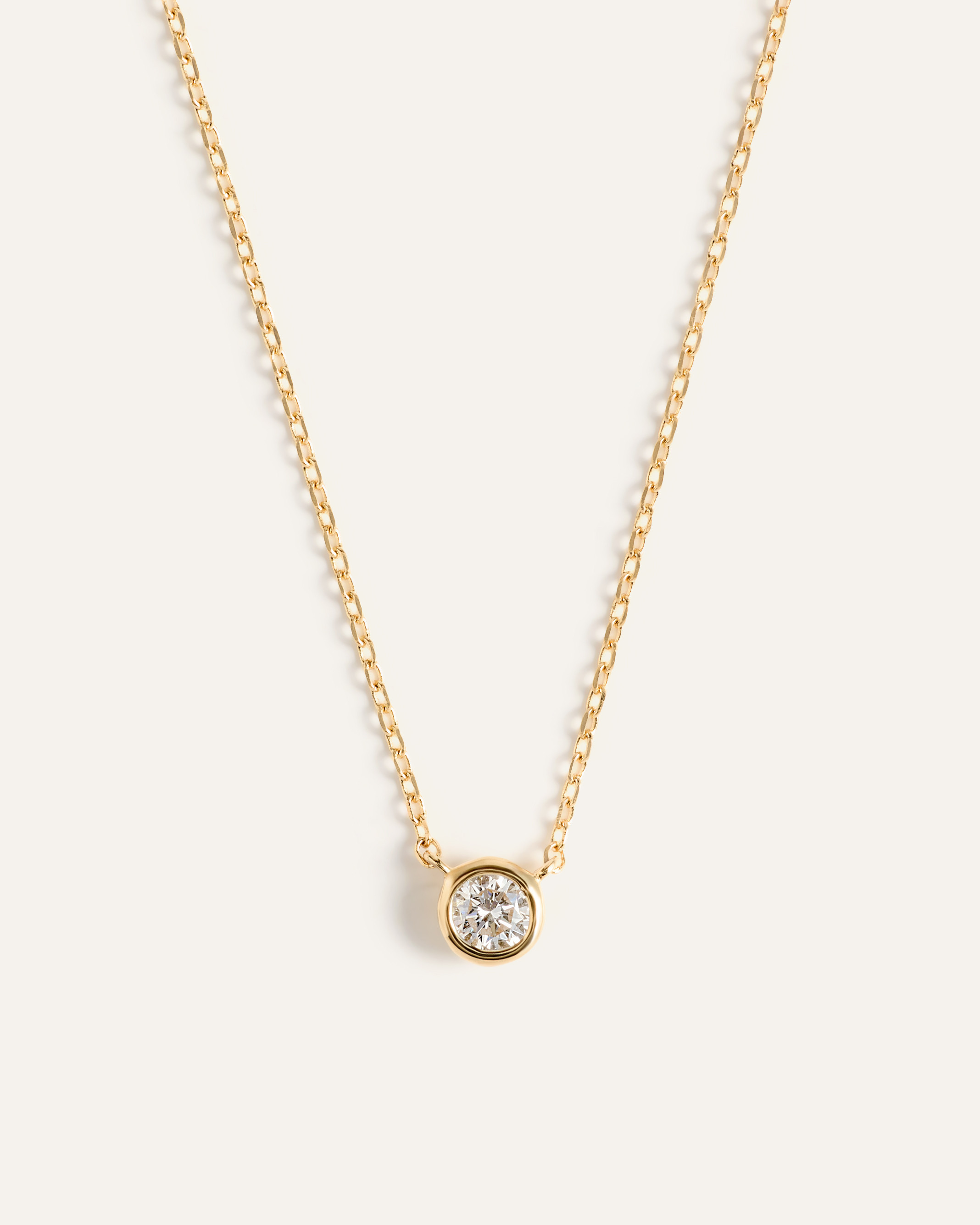 Quince | Women's 14K Gold Diamond Bezel Necklace in Yellow Gold | Quince