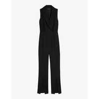 Monnii split-hem woven blazer jumpsuit | Selfridges