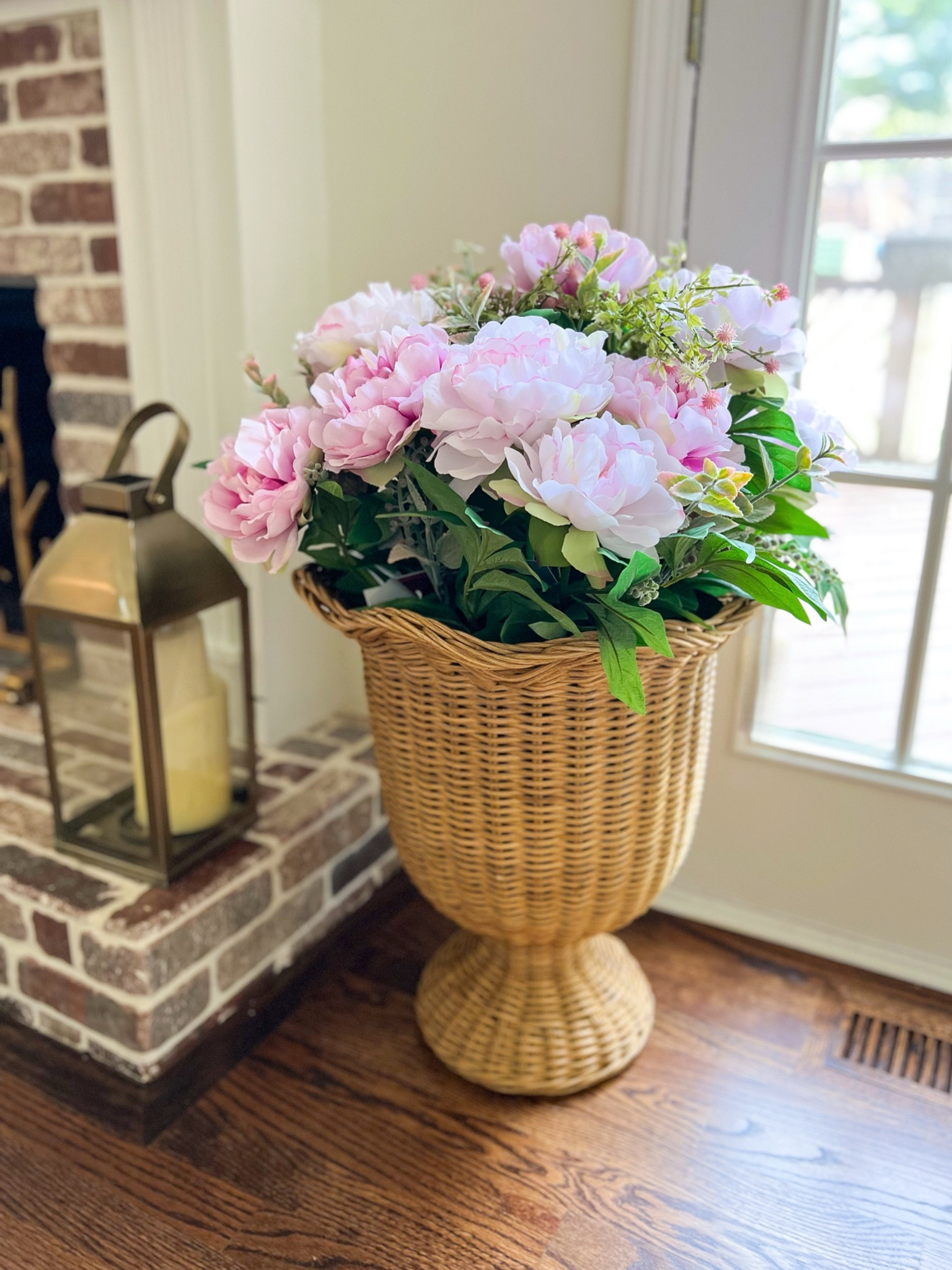 Pink drop florals - outdoor safe and under $80! 

#LTKhome #LTKSeasonal #LTKfindsunder100