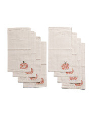 8pk Pumpkin Embroidered Napkins | Shop By Room | Marshalls | Marshalls