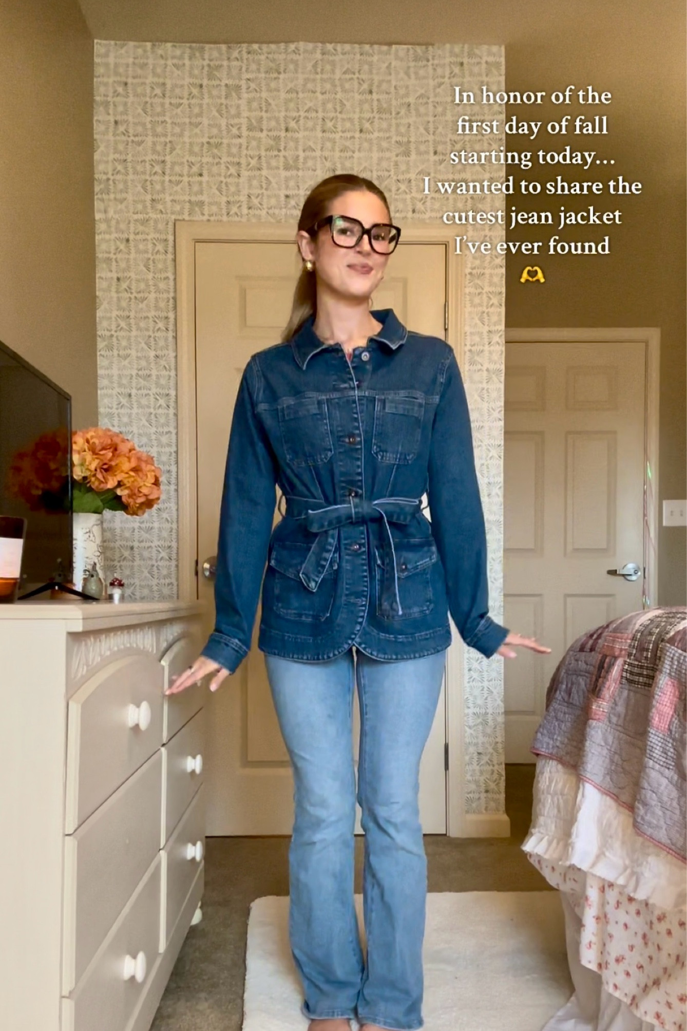 Perfect denim fall jacket 🤍

#LTKSeasonal #LTKStyleTip #LTKFallSale