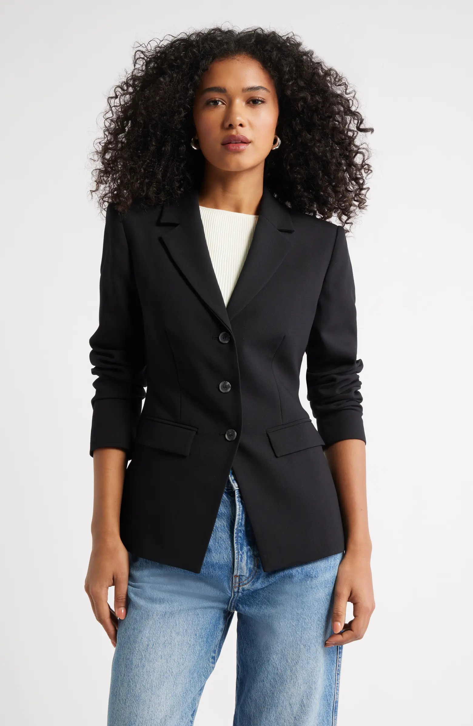 Open Edit The Icon Fitted Single Breasted Blazer | Nordstrom | Nordstrom