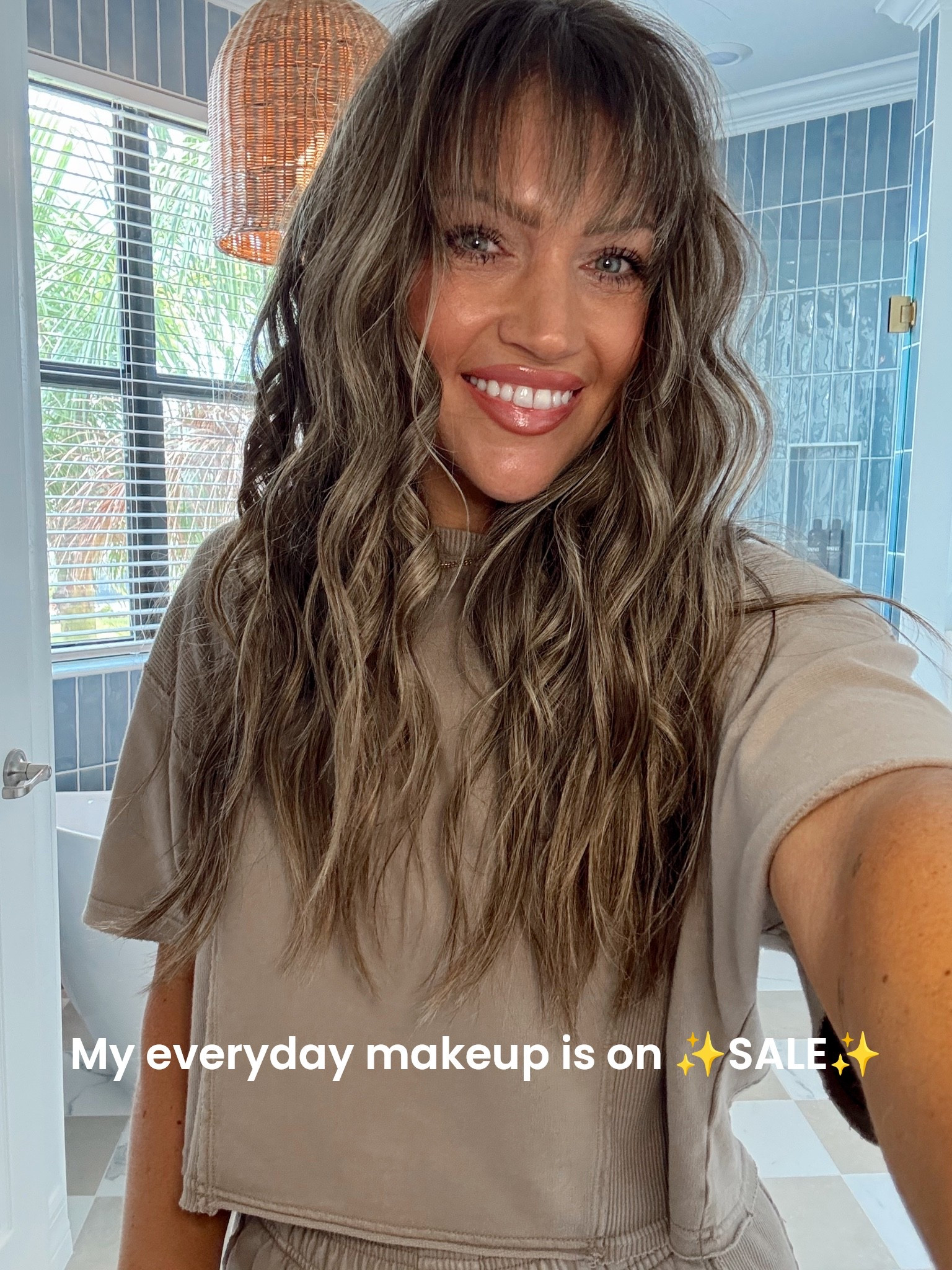 My daily makeup I swear by is on SALE!!!! *** This is the only mascara I’ll wear— the primer is a must with it ***. And I’ve been wearing this eyeshadow palette for years. I’ll always repurchase as long as they make it!! I recently started wearing the bronzer blush duo stick, and I top with the powder one and I LOVE IT! Blends sooo smooth.