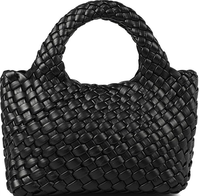 Woven Crossbody Bags For Women, Super cute bag Purse Square Shoulder Bag Ultra Soft Handbag with ... | Amazon (US)