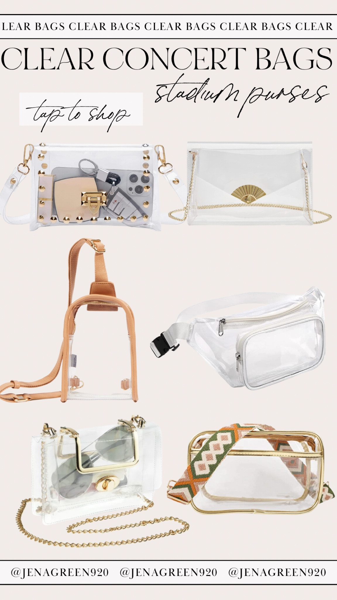 Blvornl Clear Crossbody Bag - Stadium Approved, Adjustable Strap, Waterproof PVC - View #13