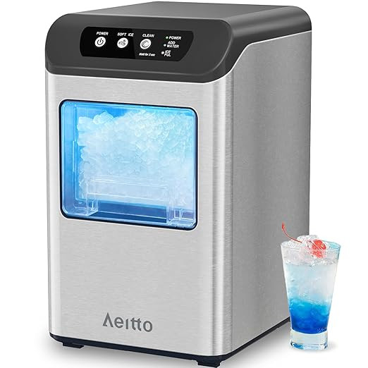 Aeitto Nugget Ice Maker Countertop, 55 lbs/Day, Chewable Ice Maker, Rapid Ice Release in 5 Mins, ... | Amazon (US)