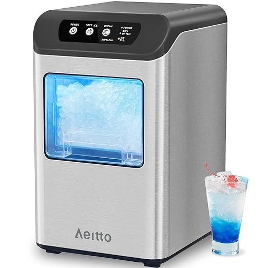 Aeitto Nugget Ice Maker Countertop, 55 lbs/Day, Chewable Ice Maker, Rapid Ice Release in 5 Mins, ... | Amazon (US)