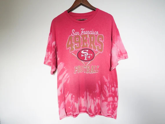 Retro San Francisco 49ers Oversized Tie Dye Tshirt/nfl Tie | Etsy | Etsy (US)