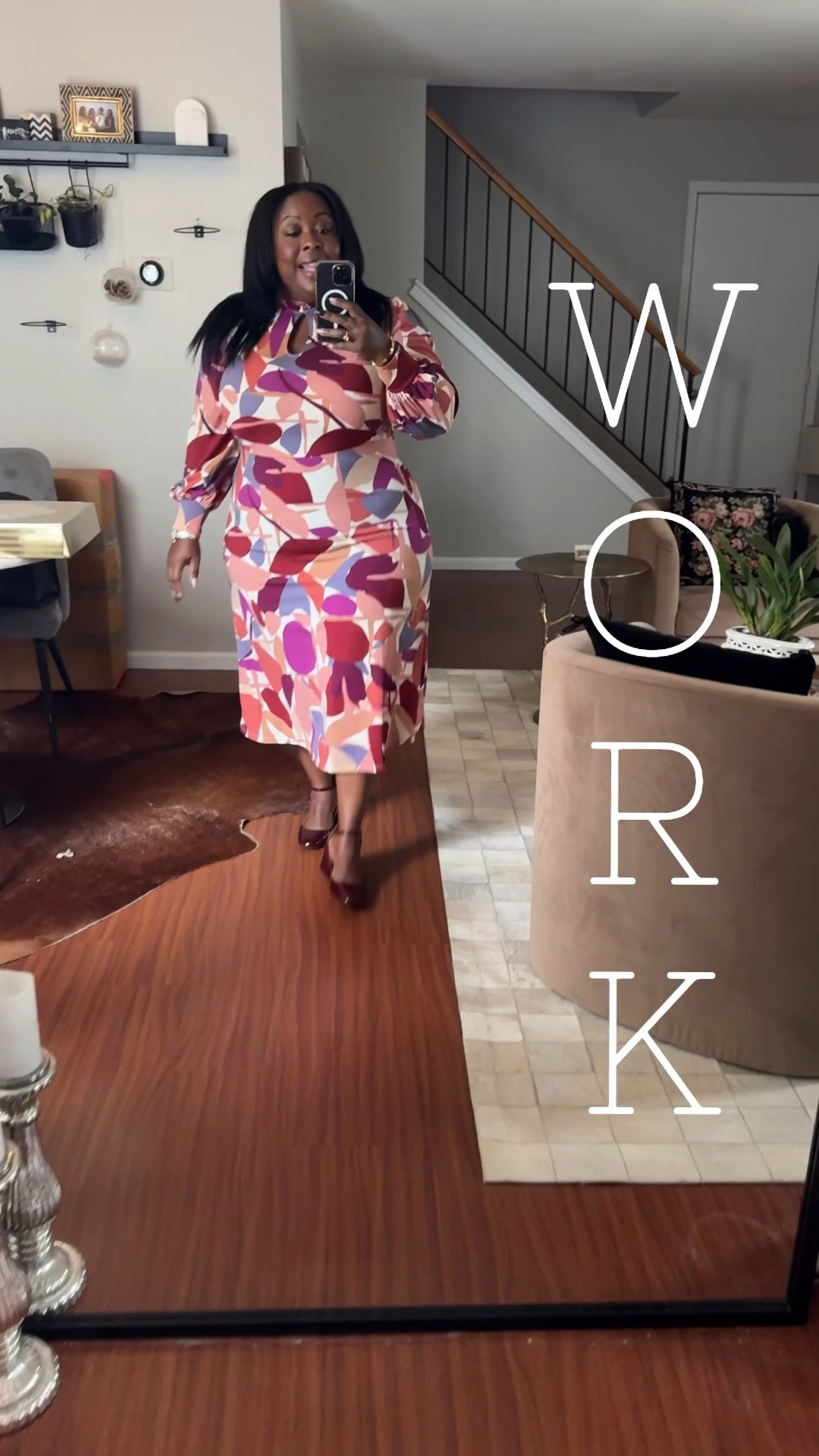 I’ve really been leaning into flats for work because they’re comfortable and there are so many stylish options. 

I recently picked up these patent leather Mary Jane shoes in burgundy that have been on my Sezane wishlist for a while. 

I’m typically a size 7 1/2 standard and I order an 8.  my dress is an older pattern from last season, but I think the new style wearing a size 18 (TTS).

#LTKWorkwear #LTKPlusSize #LTKOver40