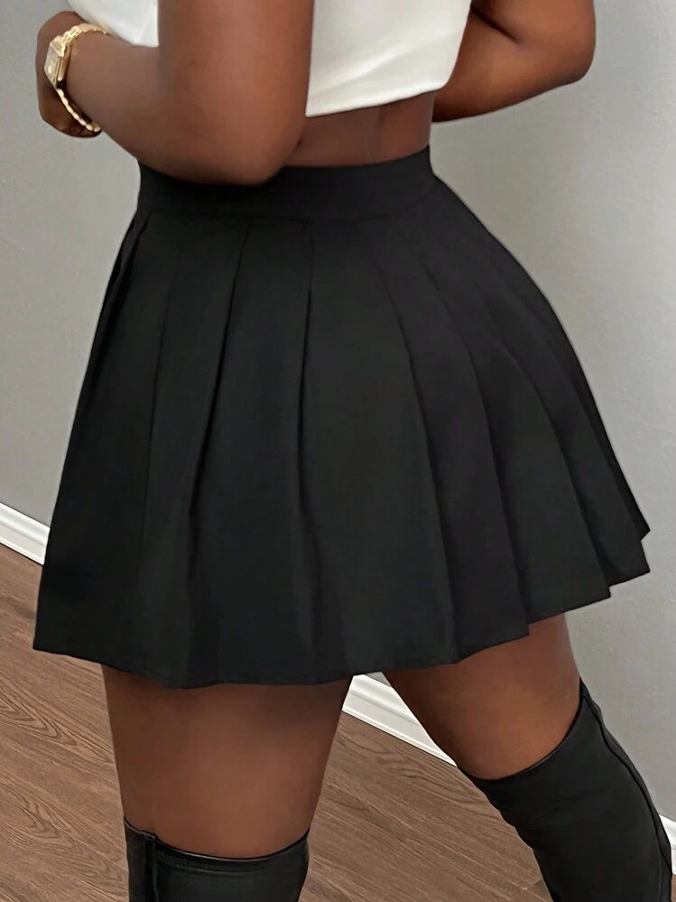 Slaydiva Music Festival Sexy Club Style School Mini Pleated Skirt | SHEIN