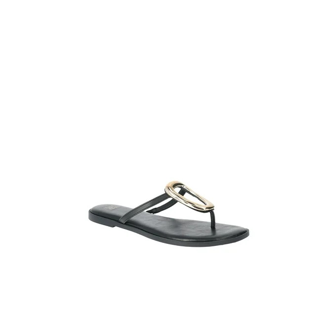 Time and Tru Women's Ornament Thong Sandals | Walmart (US)