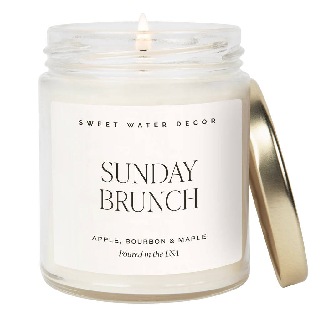 Sunday Brunch Soy Candle | Apple, Maple, and Bourbon Scented Candle | Sweet Water Decor, LLC
