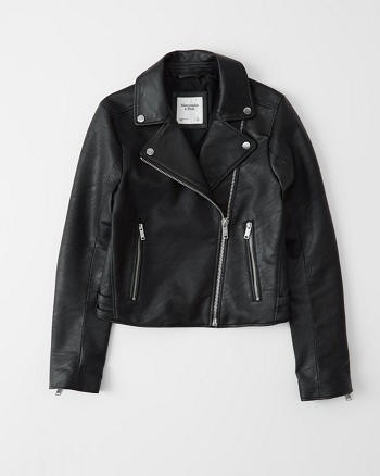 The Faux Leather Moto Jacket | Abercrombie & Fitch (US)