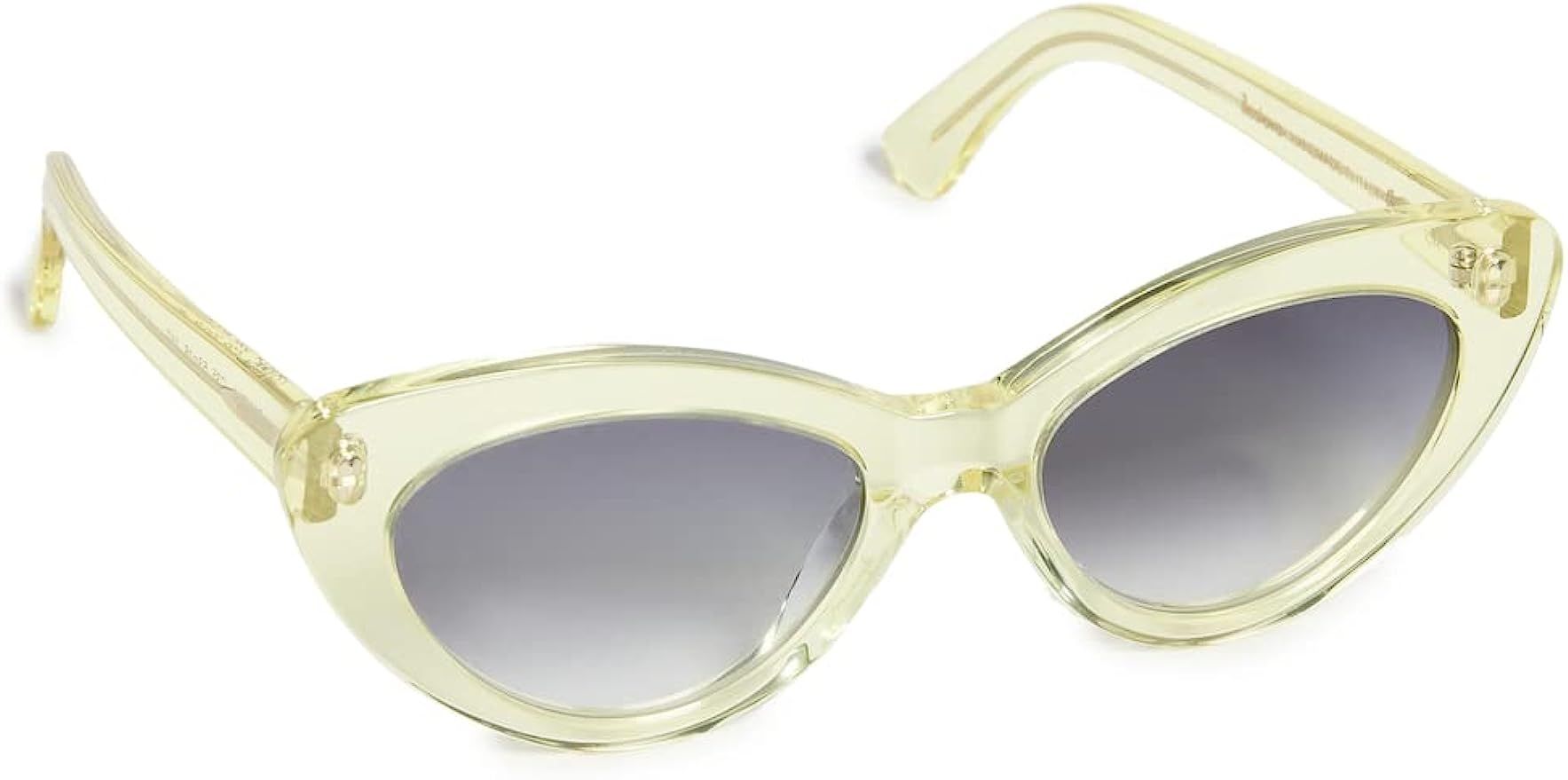 Illesteva Women's Pamela Neon Lemon Sunglasses with Gradient Lenses | Amazon (US)