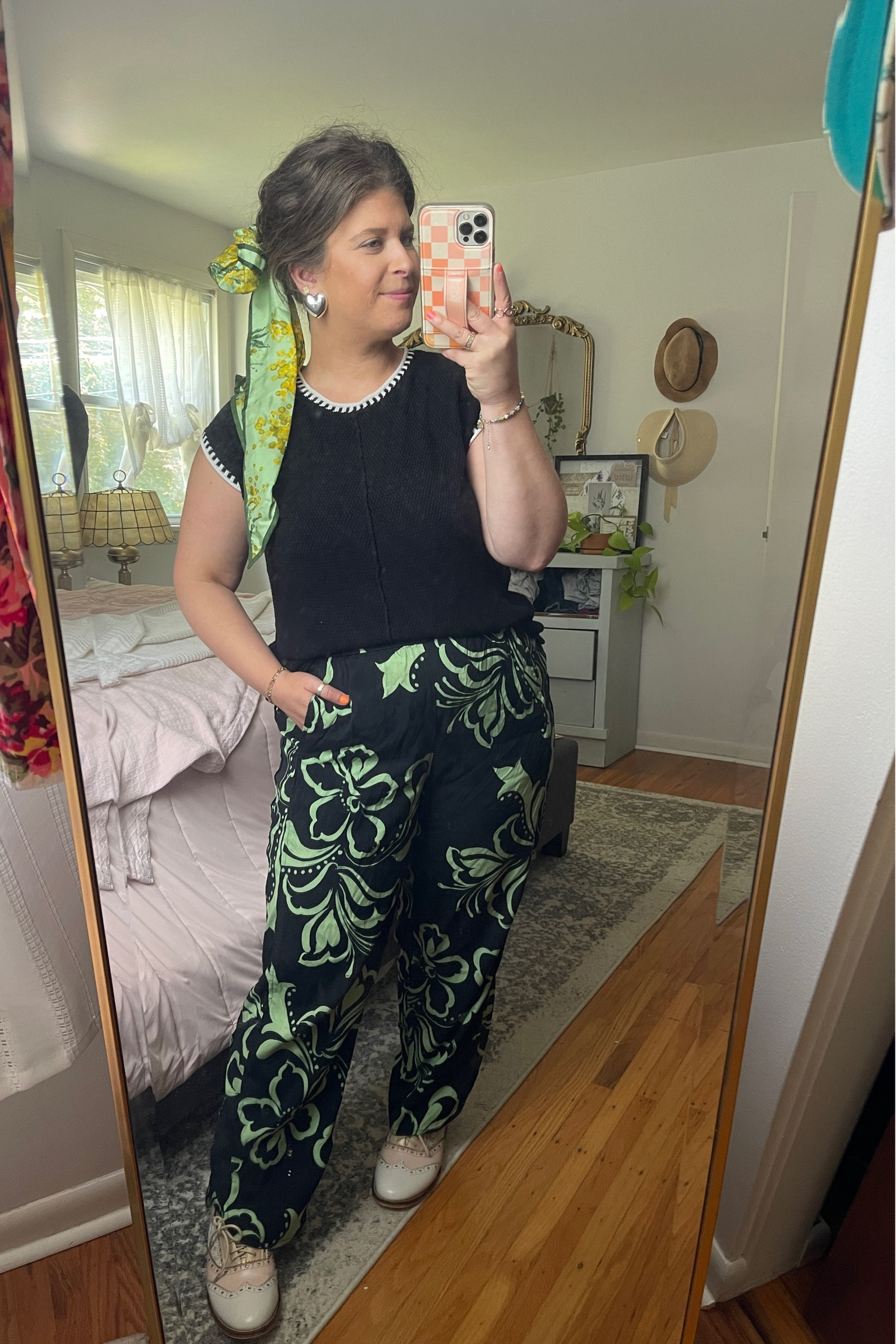 These pants are so fun! Love the print. Paired with a cute bandana tied around my bun



#LTKStyleTip #LTKFindsUnder100 #LTKShoeCrush