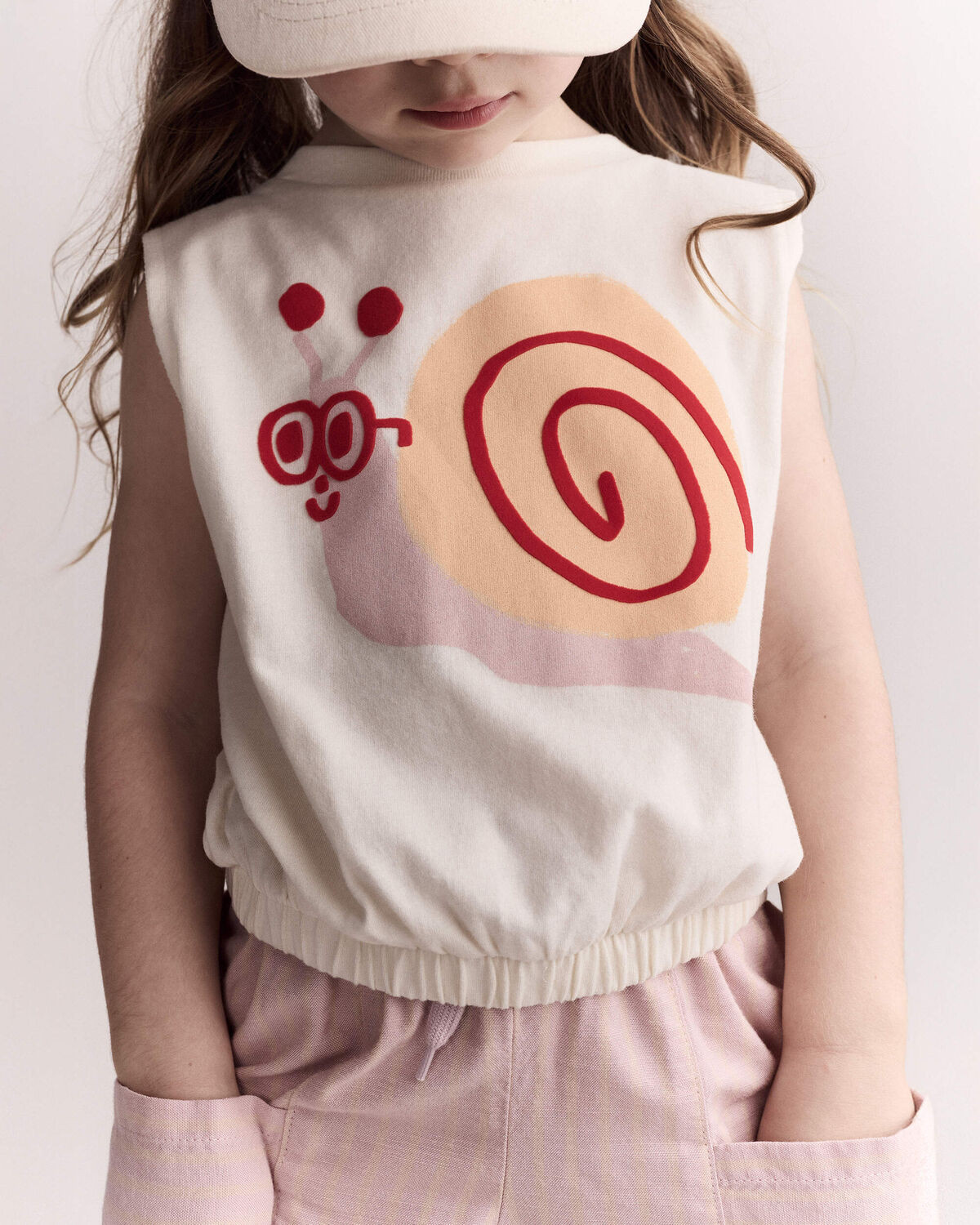 Toddler Girl Snail Elastic Waist Tank - Cream - Otter Avenue | Carter's | Carter's Inc