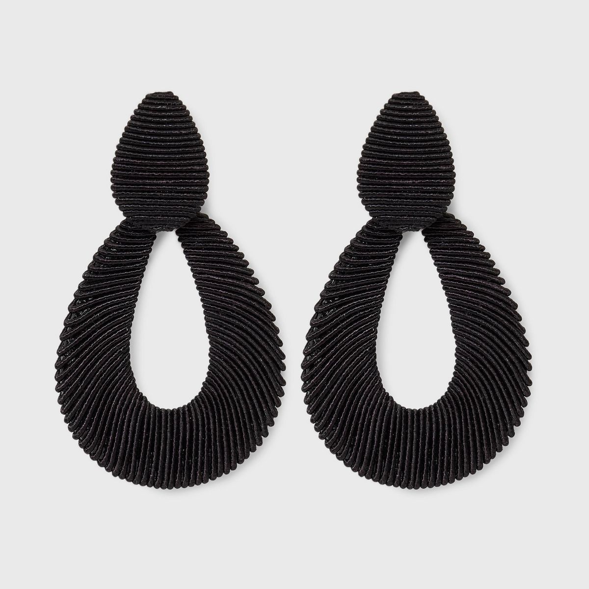 SUGARFIX by BaubleBar Threaded Tear Drop Statement Earrings - Black | Target