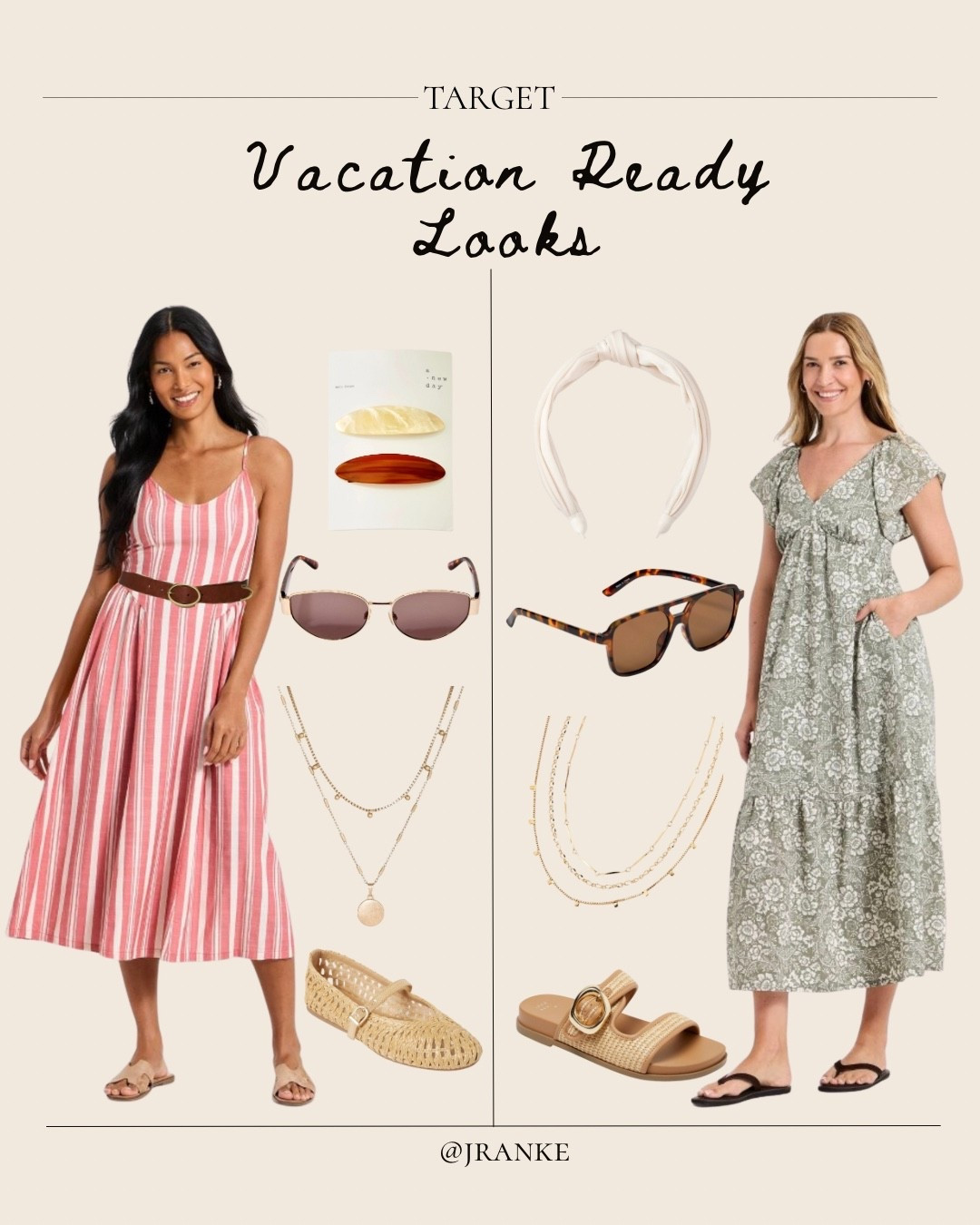 Vacation-ready looks from Target that feel effortless, comfy, and cute 🌴☀️ 
Easy dresses, neutral sandals, and the accessories that go with everything. 
Linked for you on LTK.

#LTKStyle
#TargetStyle
#VacationOutfits
#CoastalVibes
#MomStyle




#LTKootd #LTKdayinmylife #LTKgrwm