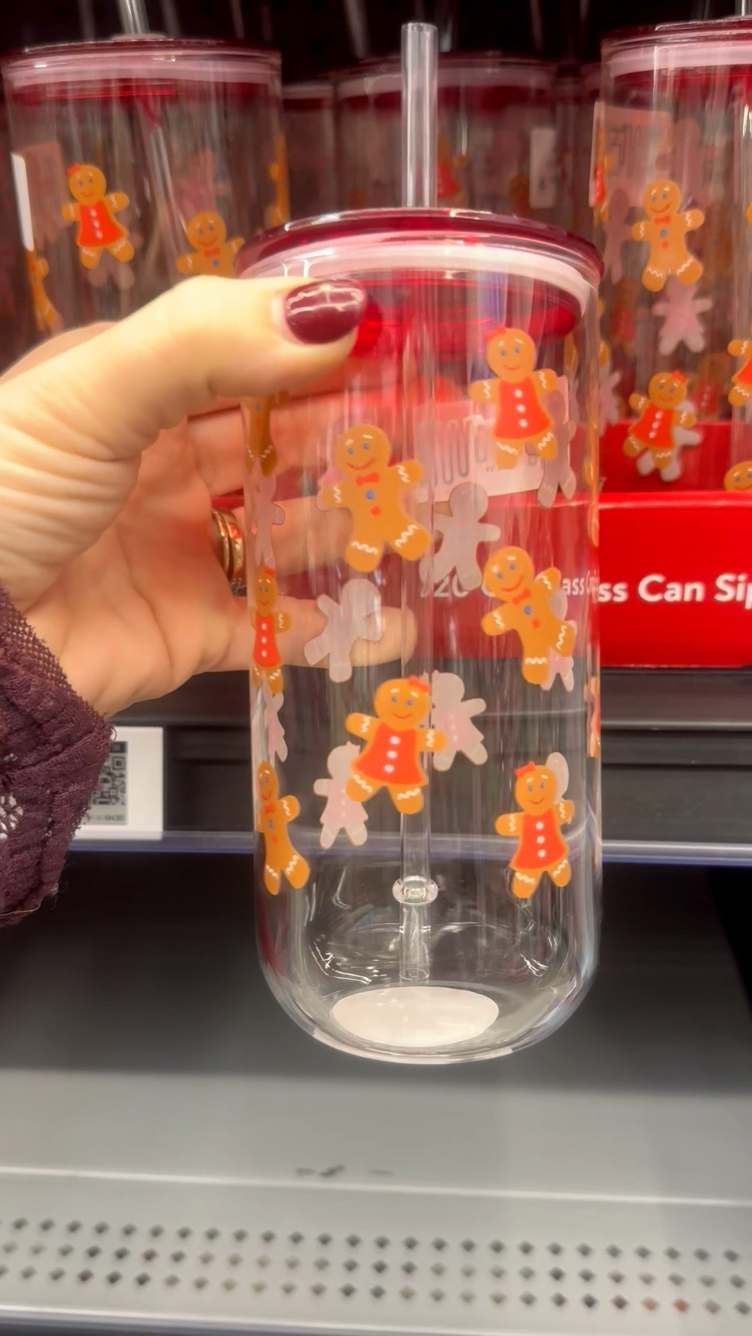 How adorable is this gingerbread man printed tumbler with straw  ?! This would be so cute to gift with a @Walmart gift card inside for a Christmas gift ! 
#walmartfinds #walmarthome #walmartdeals

Walmart home decor 
Walmart finds 

#LTKGiftGuide #LTKCyberWeek