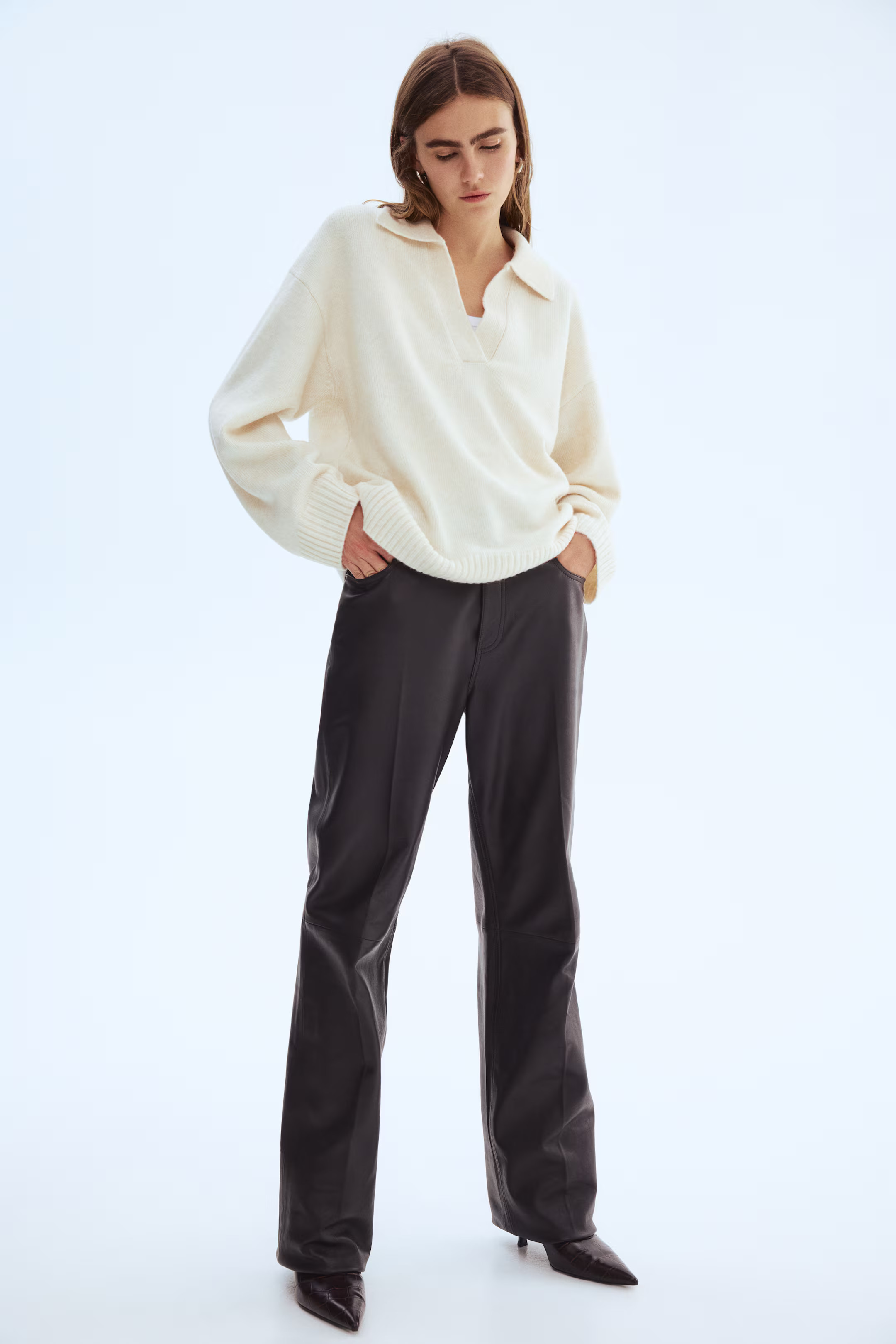 Fine-knit collared jumper | H&M (UK, MY, IN, SG, PH, TW, HK)