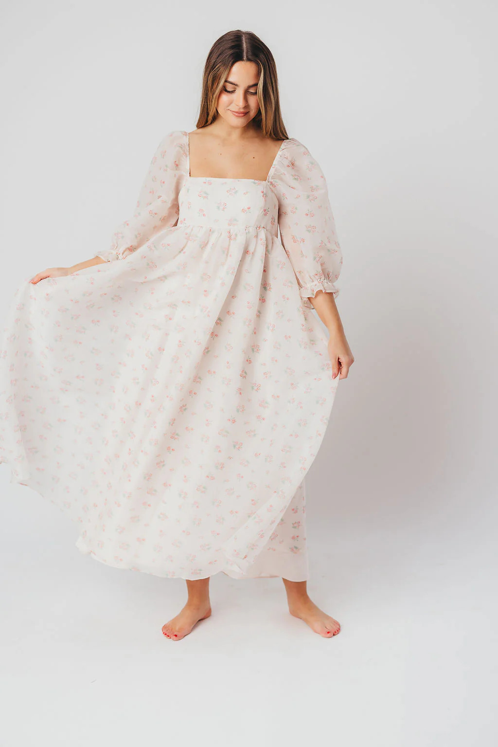 Mona Maxi Dress in Fall Floral - Bump Friendly - Inclusive Sizing (S-3XL) | Worth Collective