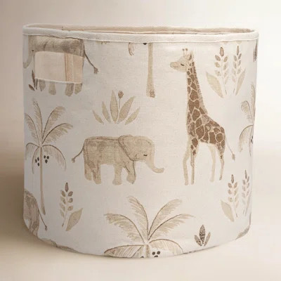 Hennecy Safari Animal Storage Bin For Baby Nursery or Kid's Room by Birch Lane? | Wayfair North America