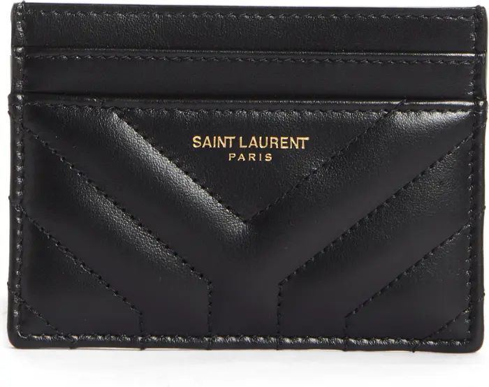 Joan Quilted Leather Card Case | Nordstrom