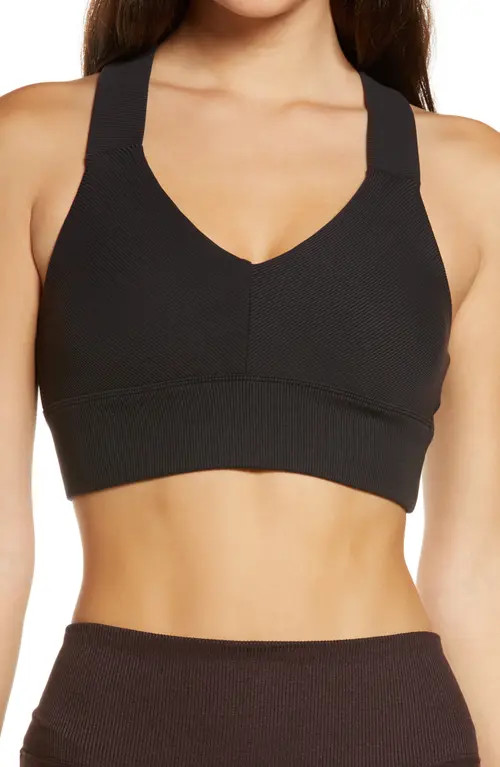 Alo Emulate Sports Bra in Black at Nordstrom, Size X-Small | Nordstrom