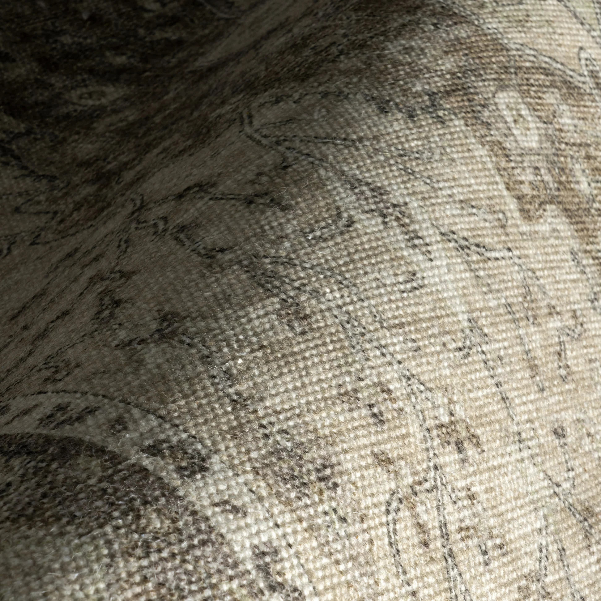 Spindle Medallion Wool and Cotton Rug | Khaki | Rugs USA