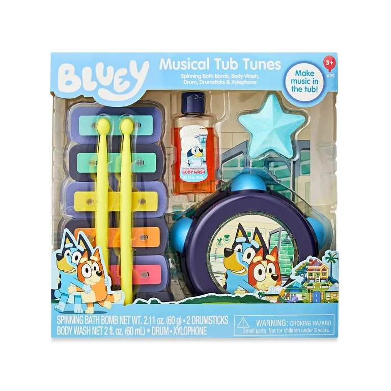 Bluey Musical Tub Tunes Set, 6 Pieces, Age 3+ | Walmart (US)