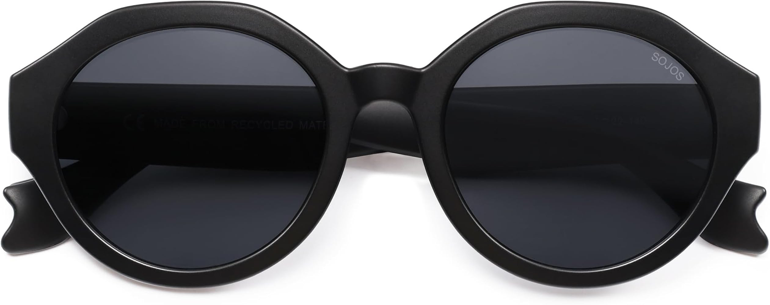 SOJOS Ocean Collection Round Sunglasses Recycled Fishing Net Frame Eco-Friendly UV400 Polarized L... | Amazon (US)