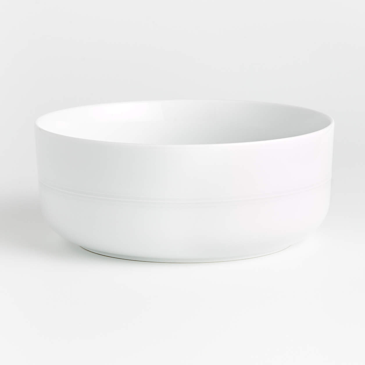 Hue White Serving Bowl + Reviews | Crate & Barrel | Crate & Barrel