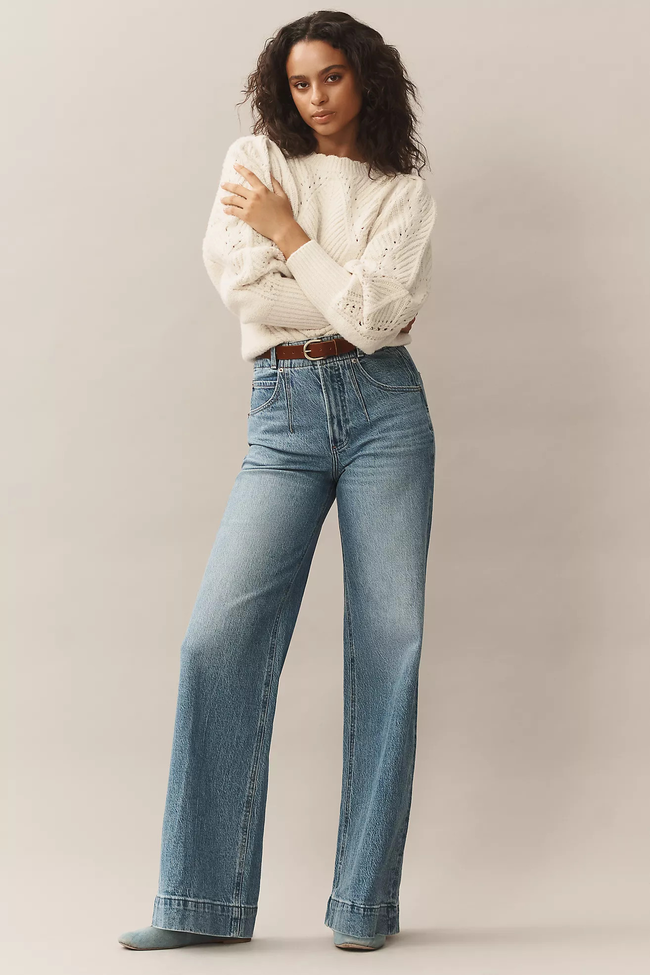 Pistola Lana High-Rise Wide-Leg Jeans | Anthropologie (US)
