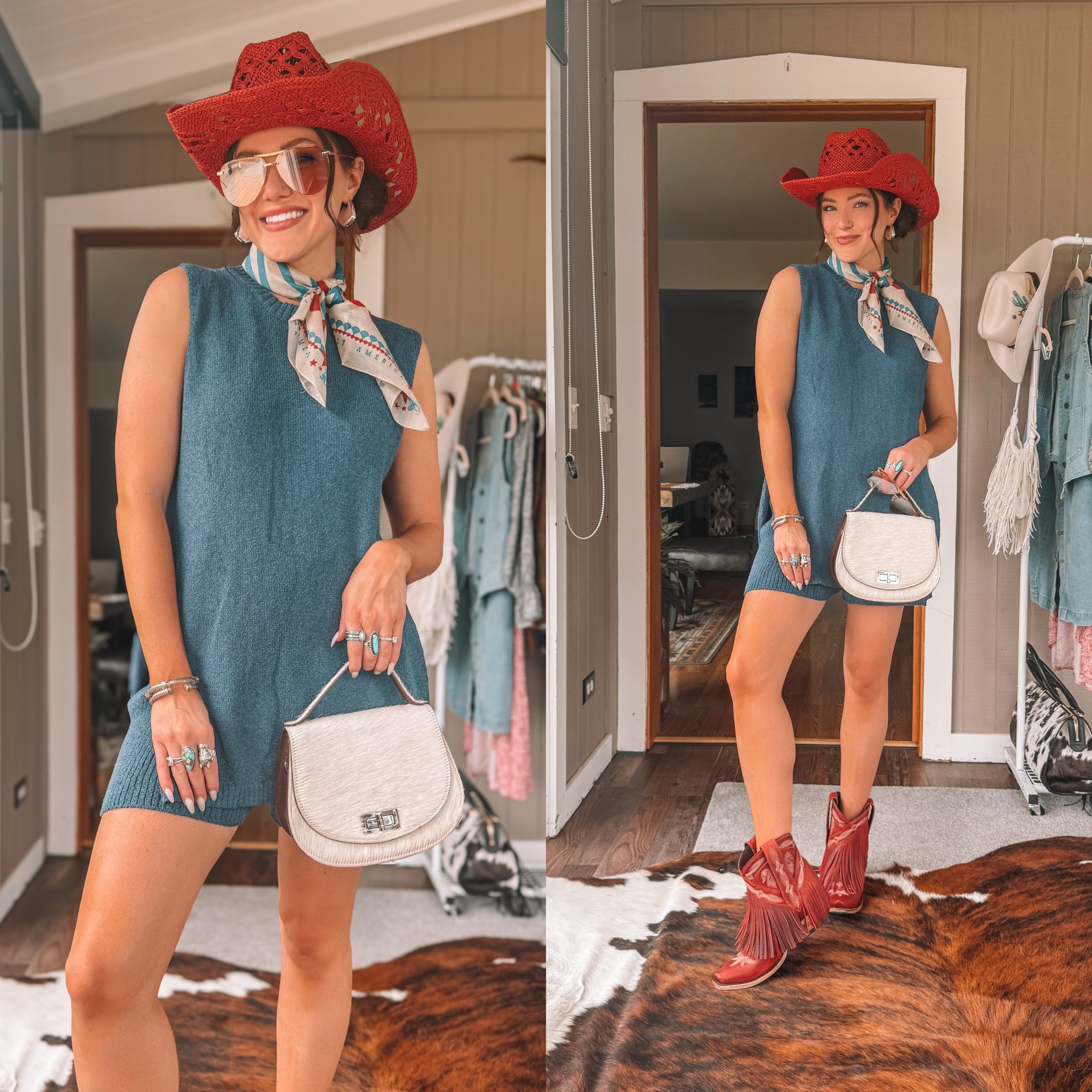 4th of July outfit inspo! Comfortable and easy! 

Gigi Pip hats: “CARAK15
Lane boots: “TXCARA”
Scarf: fringe scarves 
Purse: Lov Leathers - “CARALOV”

#amazon #founditonamazon #july4th #4thofjuly #summeroutfit 

#LTKSeasonal #LTKSaleAlert #LTKParties