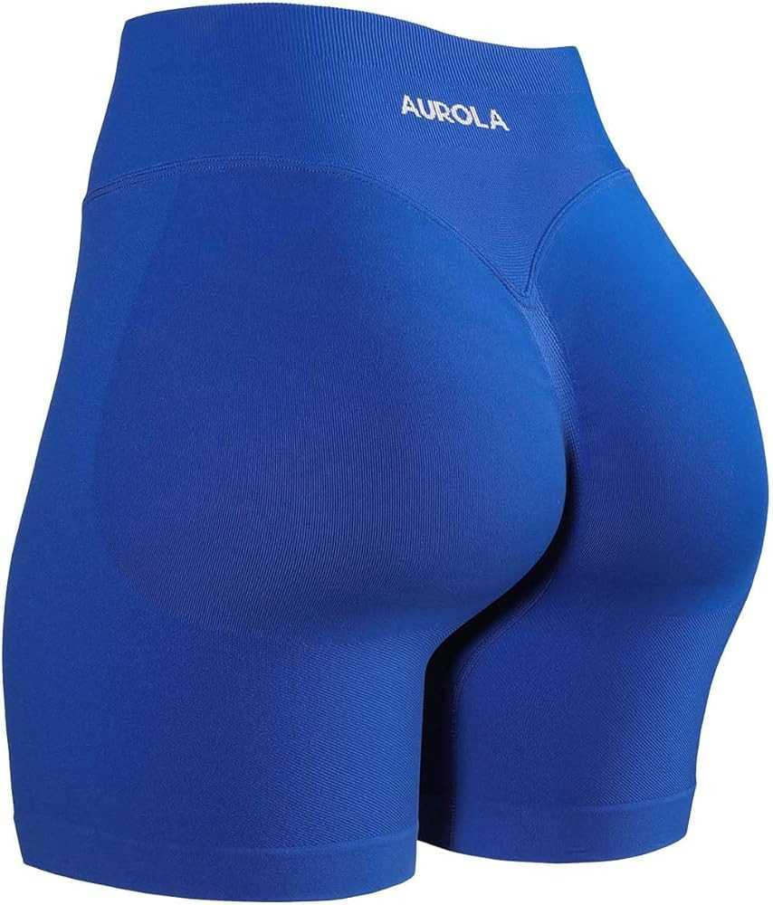 AUROLA Influence Workout Shorts for Women,2.5 3.5 4.5 5.5 6.5 No Roll Up Squat Proof Scrunch Seam... | Amazon (US)