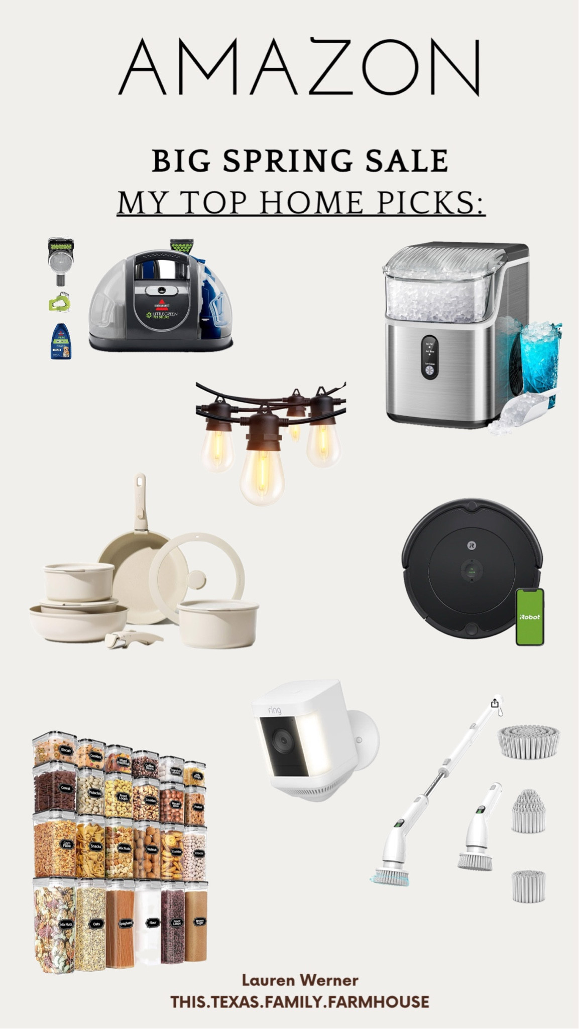 Shop Home Favorites with Amazon Spring Sale: now until Monday, March 25th. 

#nuggeticemaker #sharkvacum #ledoutdoorlights #cookwareset #showercleaner #ringcam #carpetcleaner #foodstoragecontainers #homefavs 

#LTKfamily #LTKhome #LTKsalealert