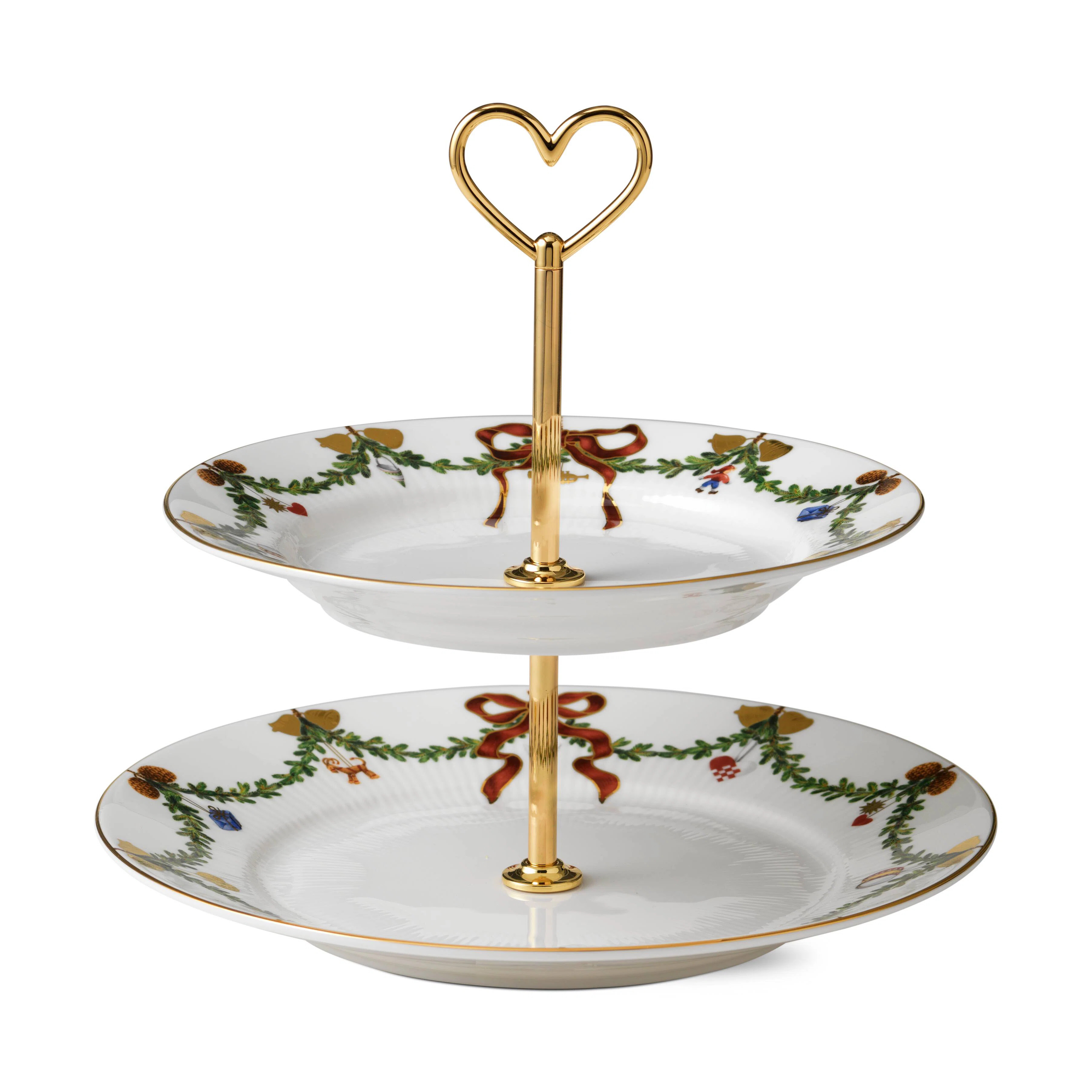 Royal Copenhagen Star Fluted Christmas Tiered Stand | Perigold