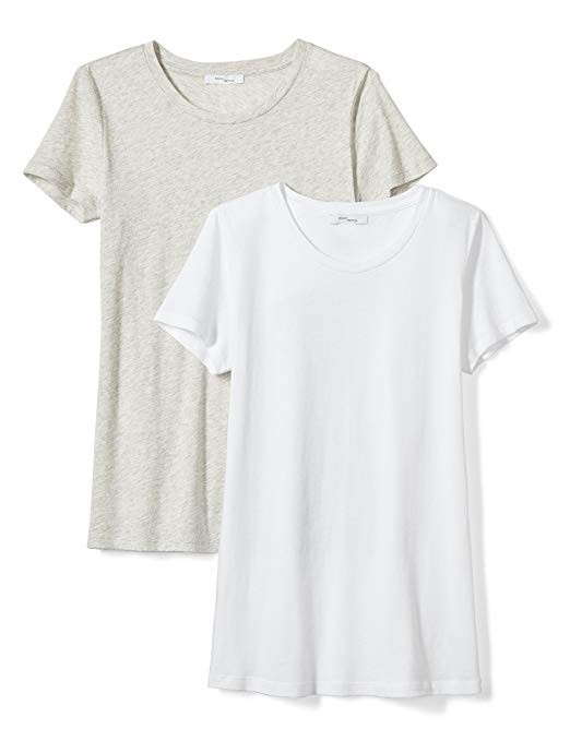 Daily Ritual Women's Featherweight Cotton Short-Sleeve Crew Neck T-Shirt | Amazon (US)