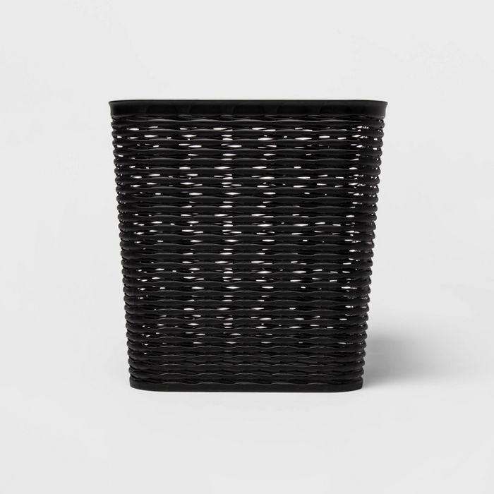 Wave 11" Cube Storage Bin Black - Room Essentials™ | Target