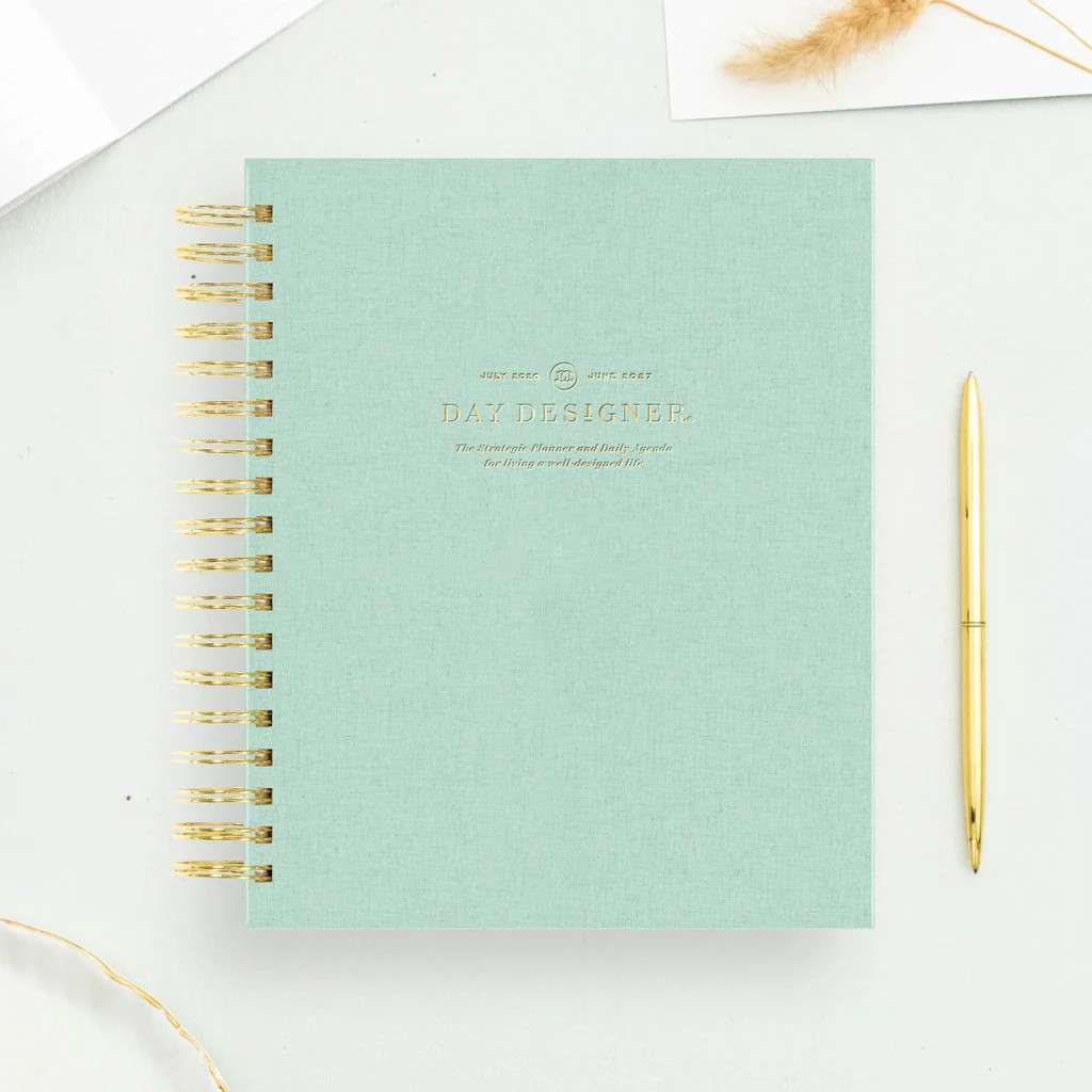 2026-27 Daily Planner: Sage Bookcloth | Day Designer