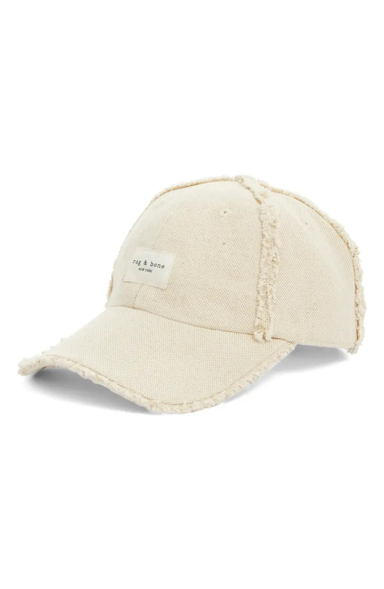 Addison Frayed Canvas Baseball Cap | Nordstrom