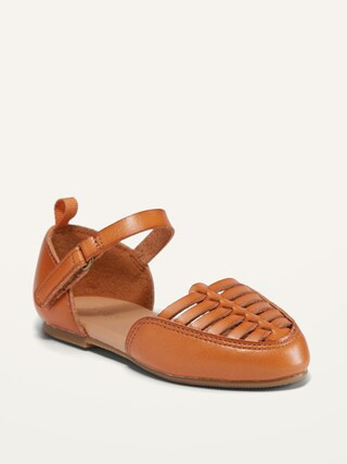 Faux-Leather Huarache Sandals for Toddler Girls | Old Navy (US)