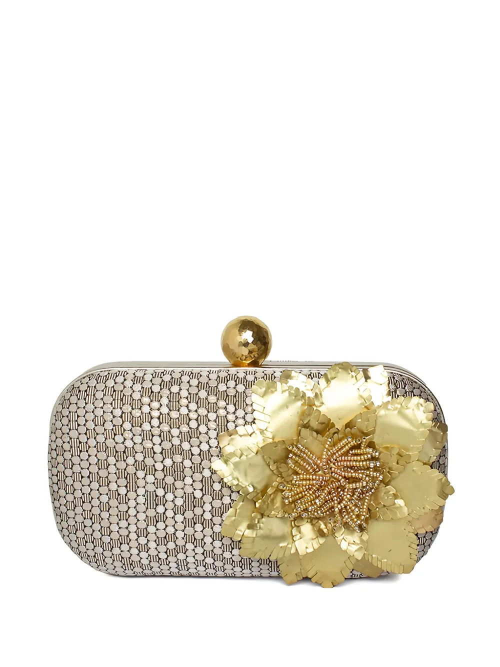 Sarah’s Bag Clutch Magnolia Con Motivo a Nido d'ape | Toni Neutri | FARFETCH IT | Farfetch Global