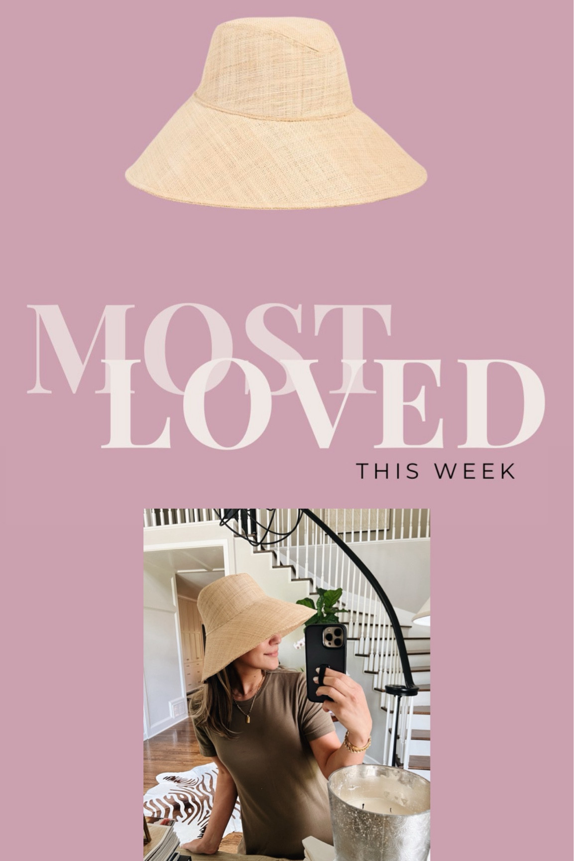 Straw bucket hat - top seller
this week